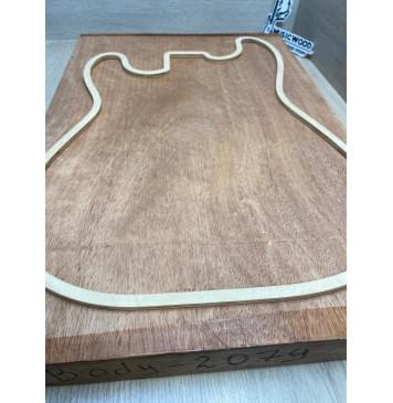 Махагон Африканский Кая заготовка корпуса Тангент АА 57х357х535 мм, 545 кг/м3 (массив)-2