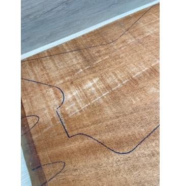 Махагон Африканский Кая заготовка корпуса Смешанный ААА 53х430х600 мм, 469 кг/м3 (массив)-4