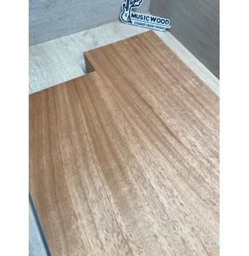 Махагон Африканский Кая заготовка корпуса Смешанный ААА 49х171х(459-400) мм, 2 шт., 469 кг/м3 (уценка - трещина)-7