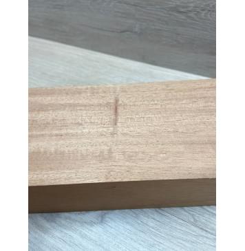 Махагон Африканский Кая, заготовка грифа, Радиал А, 46,2х100х810 мм (уценка - сучки)-12