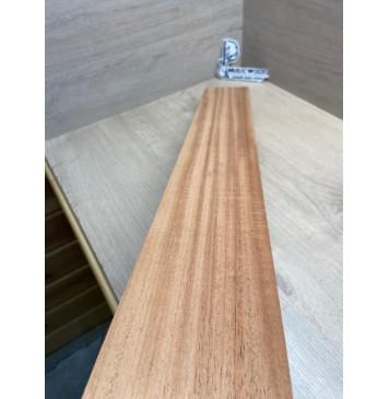 Махагон Африканский Кая, заготовка грифа, Радиал А, 46,2х100х810 мм (уценка - сучки)-9