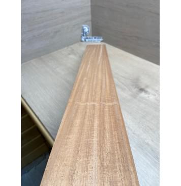 Махагон Африканский Кая, заготовка грифа, Радиал А, 46,2х100х810 мм (уценка - сучки)-10