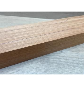 Махагон Африканский Кая, заготовка грифа, Радиал АА, 45х99х800 мм (червоточины с одного края, вырезаются)-1