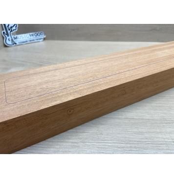 Махагон Африканский Кая, заготовка грифа, Радиал АА, 45х99х800 мм (червоточины с одного края, вырезаются)-2