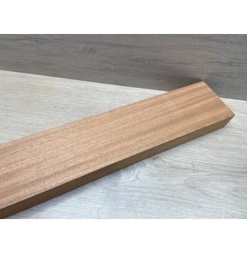 Махагон Африканский Кая, заготовка грифа, Радиал АА, 45х99х800 мм (червоточины с одного края, вырезаются)-9