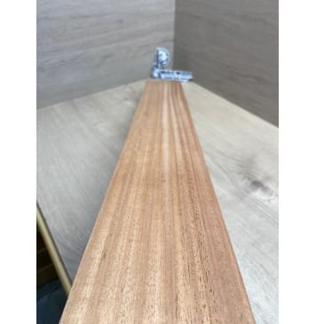 Махагон Африканский Кая, заготовка грифа, Радиал А, 46,4х100х805 мм (уценка - сучки)-6