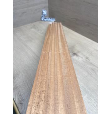 Махагон Африканский Кая, заготовка грифа, Радиал А, 46,4х100х805 мм (уценка - сучки)-7