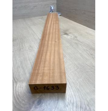 Махагон Африканский Кая, заготовка грифа, Радиал А, 46х100х820 мм (уценка - сучки)-2