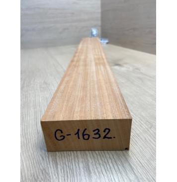 Махагон Африканский Кая, заготовка грифа, Радиал А, 46,5х100х805 мм (уценка - сучки)-6