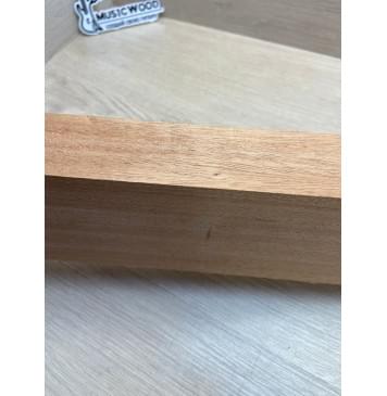 Махагон Африканский Кая, заготовка грифа, Радиал А, 46,5х100х805 мм (уценка - сучки)-3