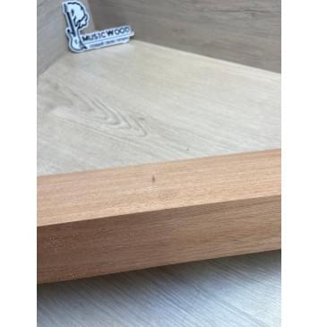 Махагон Африканский Кая, заготовка грифа, Радиал А, 46,5х100х805 мм (уценка - сучки)-2