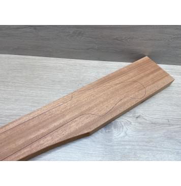 Махагон Африканский Кая, заготовка грифа, Радиал ААА, 28,5х75-95х815 мм-2