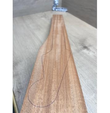 Махагон Африканский Кая, заготовка грифа, Радиал ААА, 28,5х75-95х815 мм-4