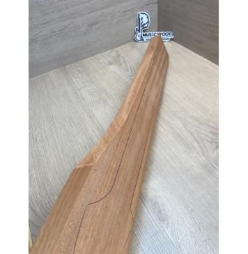 Махагон Африканский Кая, заготовка грифа, Радиал ААА, 28,5х75-95х815 мм-11
