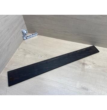 Эбен Чёрный Волнистый заготовка накладки для бас-гитары Радиал АА Волна АА 8,5х101-71х693 мм-0