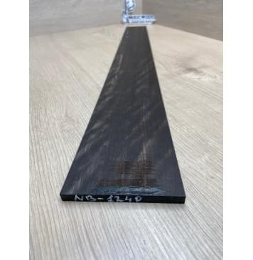 Эбен Чёрный Волнистый заготовка накладки для бас-гитары Радиал АА Волна АА 8,5х101-71х693 мм-1