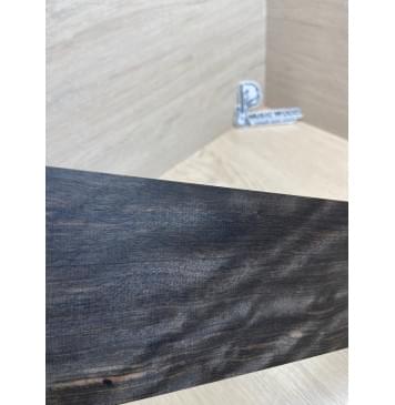 Эбен Чёрный Волнистый заготовка накладки для бас-гитары Радиал АА Волна АА 8,5х101-71х693 мм-9