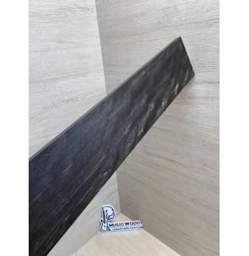 Эбен Чёрный Волнистый заготовка накладки для бас-гитары Радиал АА Волна АА 8,5х101-71х693 мм-10