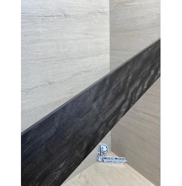 Эбен Чёрный Волнистый заготовка накладки для бас-гитары Радиал АА Волна АА 8,5х101-71х693 мм-11