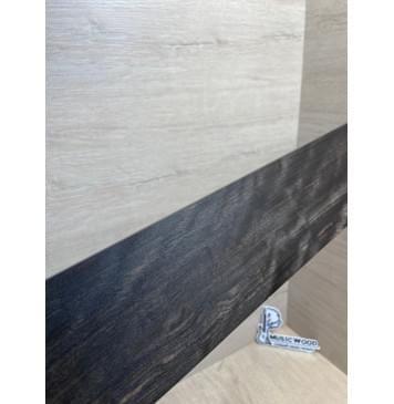 Эбен Чёрный Волнистый заготовка накладки для бас-гитары Радиал АА Волна АА 8,5х101-71х693 мм-12