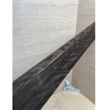 Эбен Чёрный Волнистый заготовка накладки для бас-гитары Радиал АА Волна АА 8,5х101-71х693 мм-14