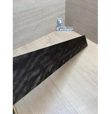 Эбен Чёрный Волнистый заготовка накладки для бас-гитары Радиал АА Волна АА 8,5х101-71х693 мм-15