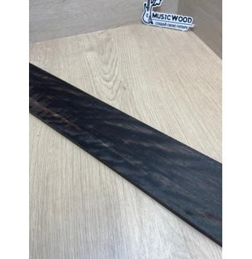 Эбен Чёрный Волнистый заготовка накладки для бас-гитары Радиал АА Волна ААА 9х87-76х712 мм-14