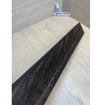 Эбен Чёрный Волнистый заготовка накладки для бас-гитары Радиал АА Волна ААА 9х87-76х712 мм-9