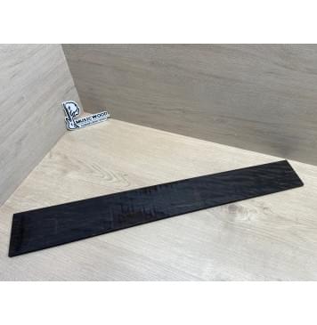 Эбен Чёрный Волнистый заготовка накладки для бас-гитары Радиал А Волна ААА 8(7)х103-83х714 мм (сучок)-0
