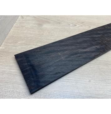 Эбен Чёрный Волнистый заготовка накладки для бас-гитары Радиал А Волна ААА 8(7)х103-83х714 мм (сучок)-3