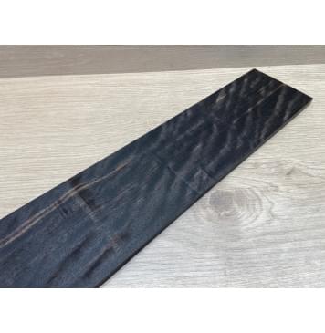 Эбен Чёрный Волнистый заготовка накладки для бас-гитары Радиал А Волна ААА 8(7)х103-83х714 мм (сучок)-8