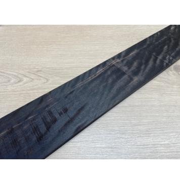 Эбен Чёрный Волнистый заготовка накладки для бас-гитары Радиал А Волна ААА 8(7)х103-83х714 мм (сучок)-9