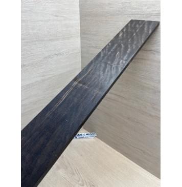 Эбен Чёрный Волнистый заготовка накладки для бас-гитары Радиал А Волна ААА 8(7)х103-83х714 мм (сучок)-11