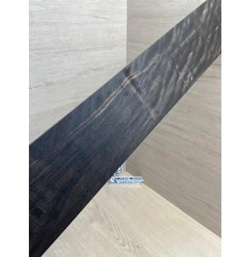 Эбен Чёрный Волнистый заготовка накладки для бас-гитары Радиал А Волна ААА 8(7)х103-83х714 мм (сучок)-12