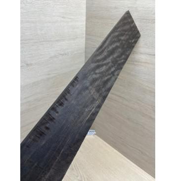 Эбен Чёрный Волнистый заготовка накладки для бас-гитары Радиал А Волна ААА 8(7)х103-83х714 мм (сучок)-14