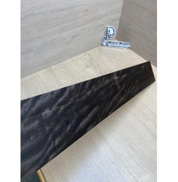 Эбен Чёрный Волнистый заготовка накладки для бас-гитары Радиал А Волна ААА 8(7)х103-83х714 мм (сучок)-15