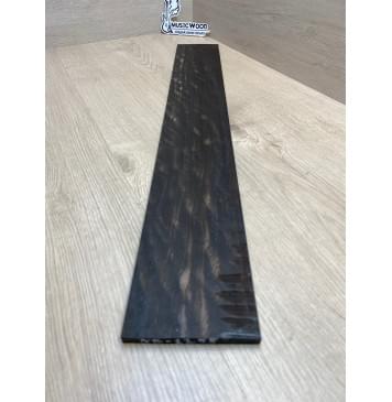 Эбен Чёрный Волнистый заготовка накладки для бас-гитары Смешанный АА Волна ААА 9(8)х99х713 мм (сучки)-4