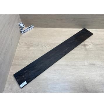 Эбен Чёрный Волнистый заготовка накладки для бас-гитары Смешанный АА Волна ААА 9(8)х99х713 мм (сучки)-5