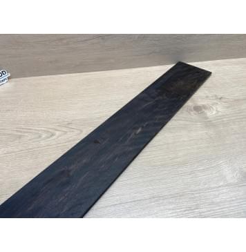 Эбен Чёрный Волнистый заготовка накладки для бас-гитары Смешанный АА Волна ААА 9(8)х99х713 мм (сучки)-7