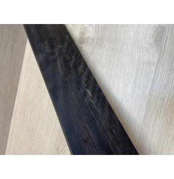 Эбен Чёрный Волнистый заготовка накладки для бас-гитары Смешанный АА Волна ААА 9(8)х99х713 мм (сучки)-9