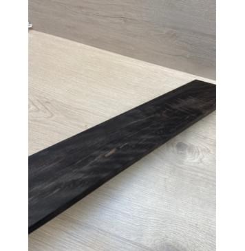 Эбен Чёрный Волнистый заготовка накладки для бас-гитары Смешанный АА Волна ААА 9(8)х99х713 мм (сучки)-11