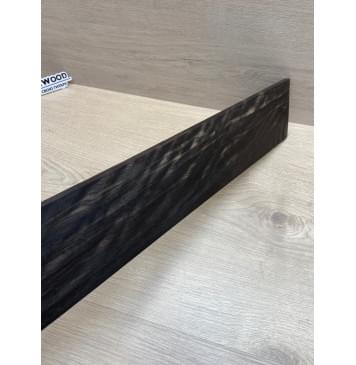 Эбен Чёрный Волнистый заготовка накладки для бас-гитары Смешанный АА Волна ААА 9(8)х99х713 мм (сучки)-13