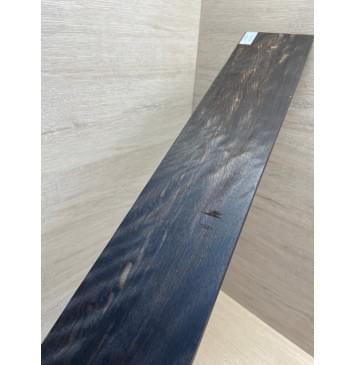 Эбен Чёрный Волнистый заготовка накладки для бас-гитары Смешанный АА Волна ААА 9(8)х99х713 мм (сучки)-19