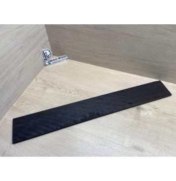 Эбен Чёрный Волнистый заготовка накладки для бас-гитары Радиал АА Волна ААА 8,5х103-94х710 мм-0