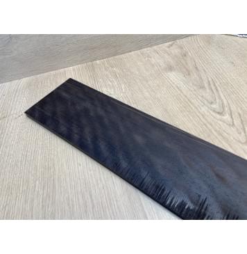 Эбен Чёрный Волнистый заготовка накладки для бас-гитары Радиал АА Волна ААА 8,5х103-94х710 мм-2