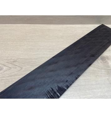 Эбен Чёрный Волнистый заготовка накладки для бас-гитары Радиал АА Волна ААА 8,5х103-94х710 мм-1