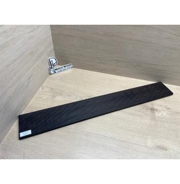 Эбен Чёрный Волнистый заготовка накладки для бас-гитары Радиал АА Волна ААА 8,5х103-94х710 мм-6