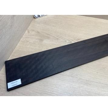 Эбен Чёрный Волнистый заготовка накладки для бас-гитары Радиал АА Волна ААА 8,5х103-94х710 мм-8
