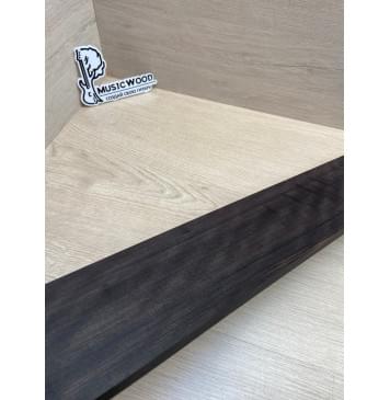 Эбен Чёрный Волнистый заготовка накладки для бас-гитары Радиал АА Волна ААА 8,5х103-94х710 мм-9