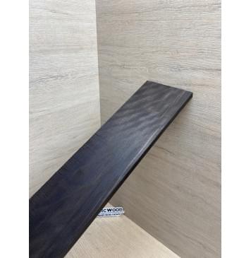 Эбен Чёрный Волнистый заготовка накладки для бас-гитары Радиал АА Волна ААА 8,5х103-94х710 мм-12